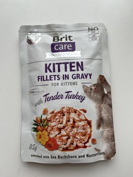 Brit CAT Care GF Kitten Tender Turkey 12x85g 