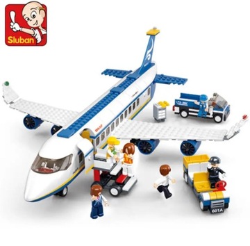 Klocki wzór LEGO Samolot lotnictwo lot Prezent