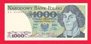Banknot 1000 zł - Mikołaj Kopernik - Stan I