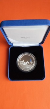 Estonia srebrna moneta 8 euro XXIV ZIO Pekin