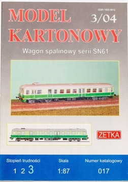 Model kartonowy SN61 H0 1:87