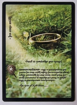 LOTR TCG CCG THE RING TENGWAR 7R2