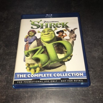 SHREK Kolekcja 1-4 2D+3D Blu-Ray Dubbing PL