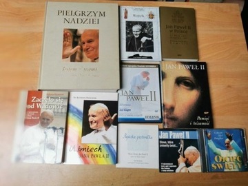Ogromny zestaw Jan Paweł II, albumy, płyty, książk