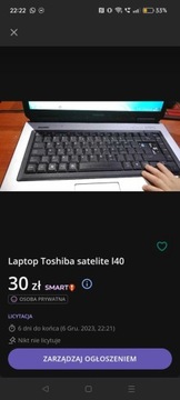 Laptop Toshiba satelite l40 