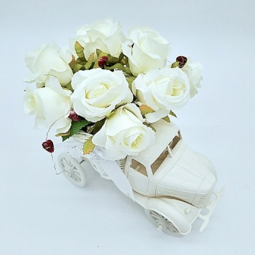 Wiązanka na grób dziecka białe kwiaty kameliasklep 