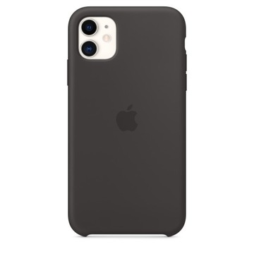 Etui Case Silikon Mikrofibra do iPhone 11 Czarny 