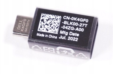 Oryginalny adapter Dell USB-C do USB-A 3.0 KM4G5