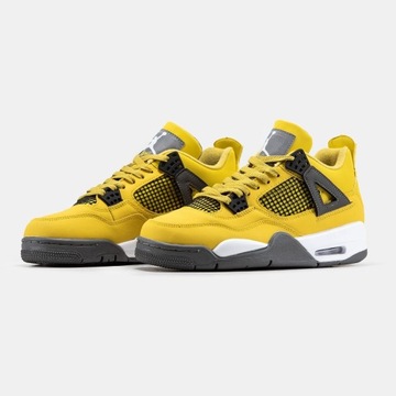 Nike Air Jordan 4 Yellow Black