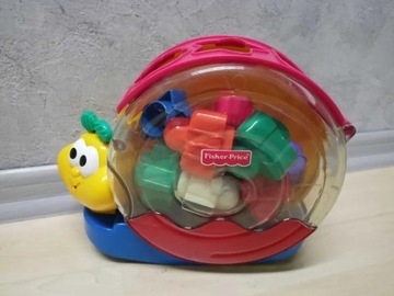 Edukacyjna zabawka, ślimak Fisher Price / dźwięk