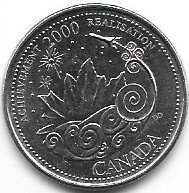 Canada 25 c.2000 okol.      