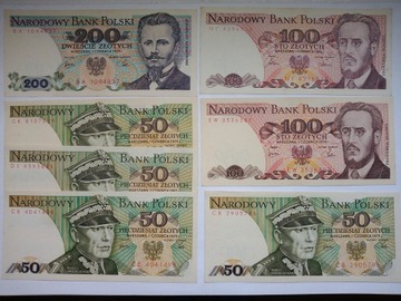 7 banknotów kolekcjonerskich