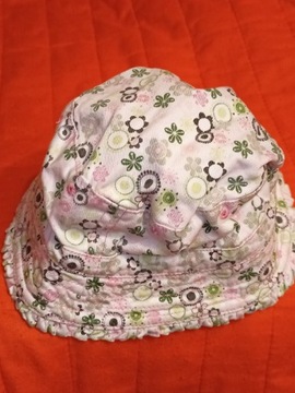 KappAhl kapelusz czapka w kwiatuszki 