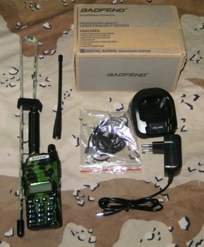 Baofeng UV-82 8W camo 2 x antena super stan!