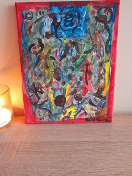 Obraz akryl "CHAOS  i demony  " 24x30