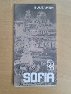 Sofia Bulgaria mapa plan miasta 1978