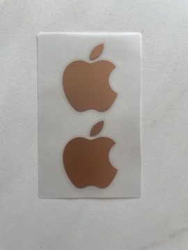 Naklejki logo Apple różowe złoto nowe