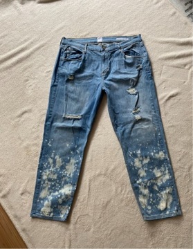 And/or duże spodnie jeansowe jeansy boyfriend dziury przetarcia xxl XXXL
