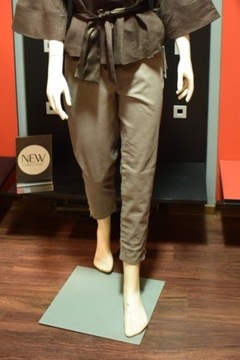 Eleganckie Spodnie z zamkami FABO 46