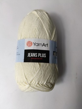 Włóczka YarnArt Jeans  Plus ecru 03