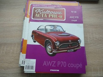 AWZ P70 COUPE KULTOWE AUTA PRL-u NR 66 GAZETKA