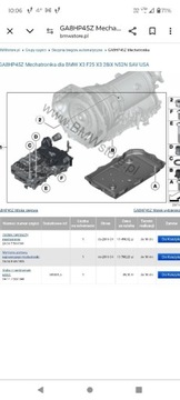 Mechatronika +sterownik skrzyni 8hp45 bmw