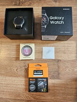 Samsung Galaxy Watch 46mm + akcesoria. STAN IDEALNY