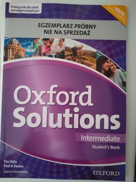 Oxford Solutions Intermediate - podręcznik