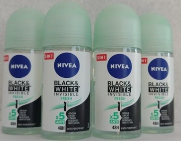 4 antyperspirant Nivea Black White Invisible fresh