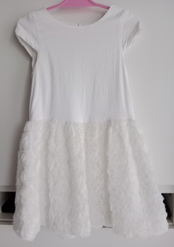 Biała śliczna sukienka Reserved r.116