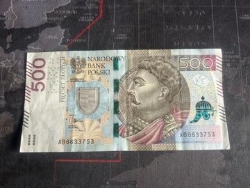 banknot kolekcjonerski 500 zł seria AB 6633753