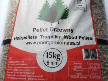 Pellet drzewny EB 6mm First Class 100% z drewna ig