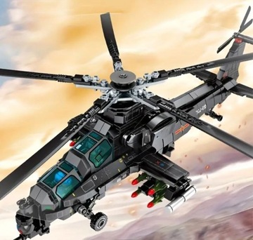 Apache, helikopter wojskowy-model 2289 szt klocków