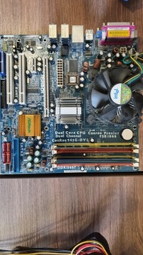 Płyta główna + procesor + radiator + pamięć 