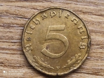 5 Reichspfenning  1939 F