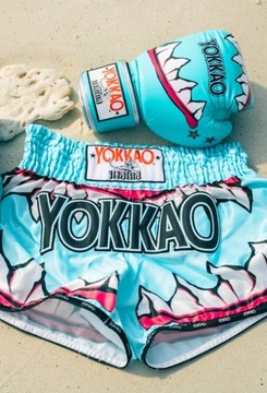 YOKKAO MUAY THAI SHORTS SHARKNADO L spodenki 