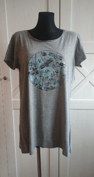 Bluzka fairycore szara t-shirt tom&rose