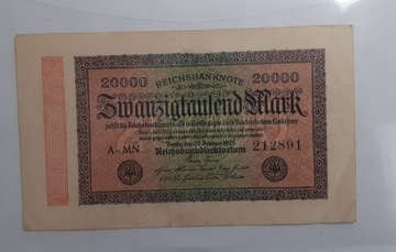 20000 marek 1923 r