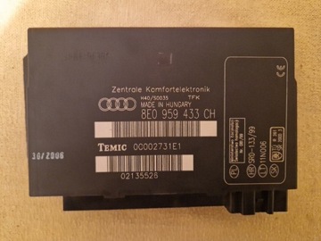 Moduł konfortu Audi A4 8e0959433CH 9E0959433CA