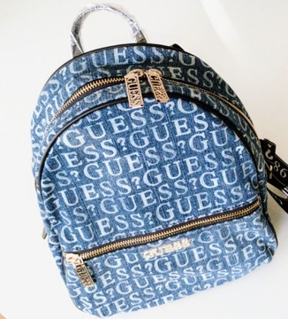 Plecak GUESS denim jeans oryginalny / 33cmx26cm 