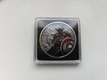 Srebrny Medal Legendary Warriors: Eric Bloodaxe - Antique Color 1 uncja