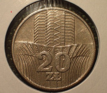 20 złotych 1976 r -Wieżowiec i Kłosy  - PRL #1