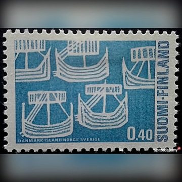  Znaczek Finlandia 1969 5 Sailing Boats