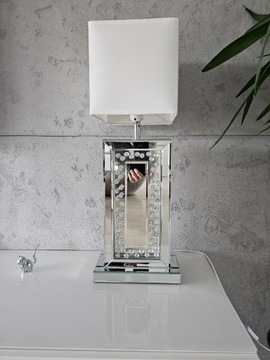 Lampa Stołowa Lustrzana CRYSTAL Glamour