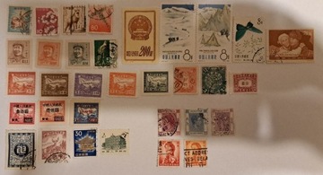 Znaczki pocztowe Chiny Cesarskie i inne zestaw
