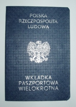 Wkładka Paszportowa Wielokrotna PRL