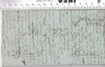 Niemcy BRESLAU List koperta dokument 1830