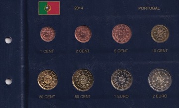 PORTUGALIA – 2014 – ZESTAW EURO .................