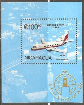 Znaczki Bl.168 Mi2696/02 Nikaragua 1986