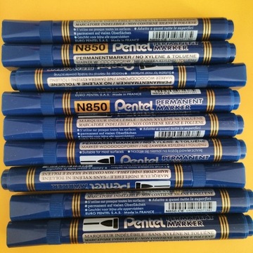 Marker permanentny niebieski Pentel N850